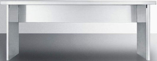 Summit Appliance APSS39 Stainless Steel Appliance Station Shelving System; Designed for Installation with The C39GLASS, C439AUTOGLASS, and C39EL Kitchenette; Heavy Duty Metal Shelf