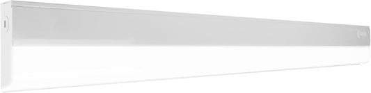 NICOR Lighting 33\u201D LED Direct Wire Under Cabinet Light - Undercounter LED Lights for Kitchen - Selectable CCT 2700K-5000K, 952-1008 Lumens, 14W - UCB Series Hardwired Under Cabinet Lighting