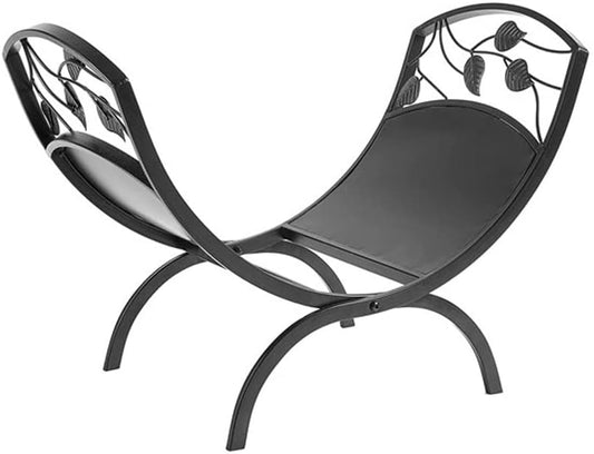 Firewood Storage Rack Iron Floor Wooden Firewood Storage Rack Living Room Fireplace Decorative Folding Magazine Basket Outdoor Metal Firewood Rack(