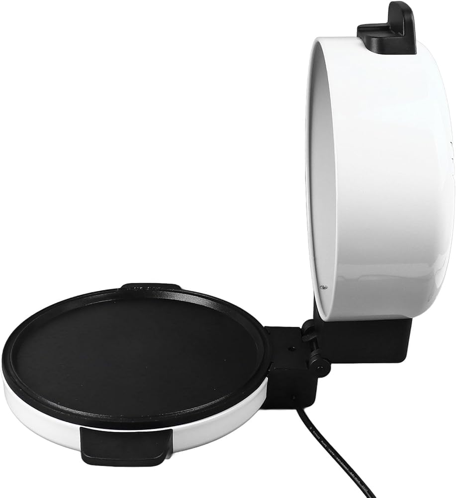 12 Inch Electric Pizza Maker - Stainless Steel Countertop Oven for Arabic Bread & Fast Cooking, 110V Home Kitchen Appliance, Perfect for Family Pizza Nights