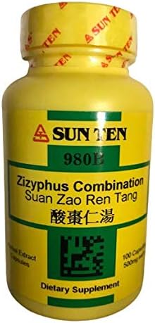 Sun Ten - Zizyphus Combination Capsules, Suan Zao Ren Tang, 100 Capsules