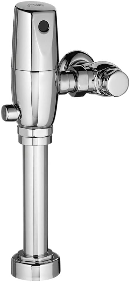 American Standard 6065121.002 Ultima Selectronic Touchless Toilet Flush Valve, Piston-Type, Battery, 1.28 GPF, Polished Chrome