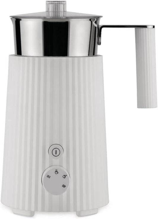Alessi Plissé Multifunction Milk Frother/Jug White