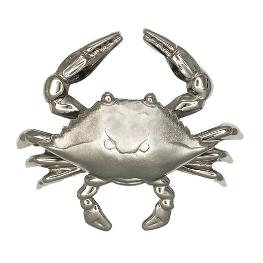 Michael Healy Unique Door Knockers 6-in Solid Brass Door Knocker in Nickel Silver Finish, Brushed Hardware MH1153