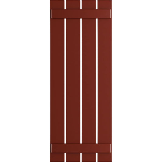 Ekena Millwork 23-in W x 42-in H Pepper Red Board and batten Spaced Exterior Shutters ( 2 -Pack )