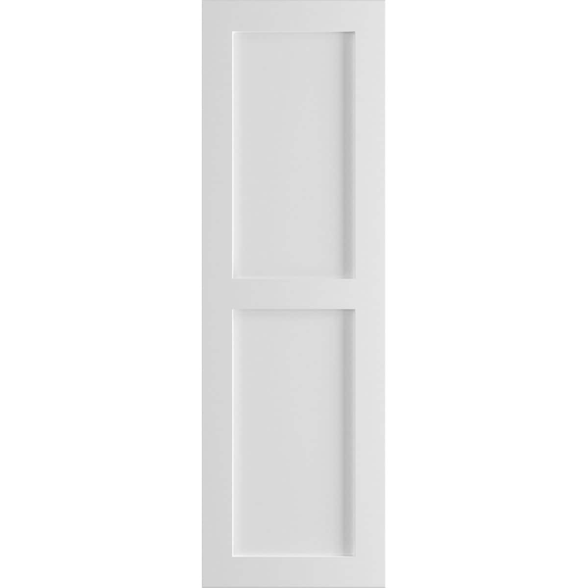 Ekena Millwork 18-in W x 55-in H Unfinished Paintable/Stainable Flat panel Exterior Shutters ( 2 -Pack )