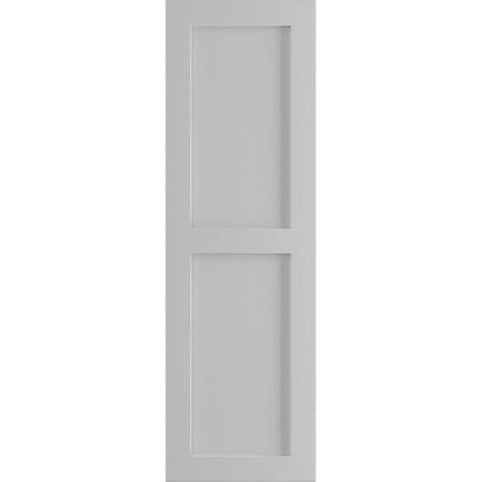 Ekena Millwork 15-in W x 46-in H Primed Paintable/Stainable Flat panel Exterior Shutters ( 2 -Pack )