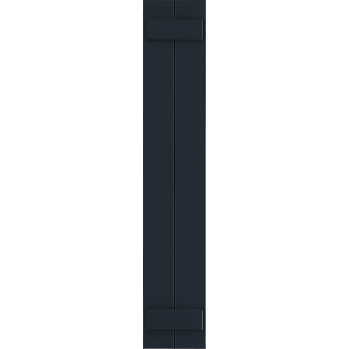 Ekena Millwork 10.75-in W x 72-in H Starless Night Blue Board and batten Exterior Shutters ( 2 -Pack )