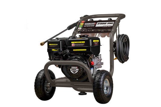 Gentron Power Equipment Gentron Pressure Washer 2400-PSI Cold Water Gas Pressure washer with 5 Spray Tips