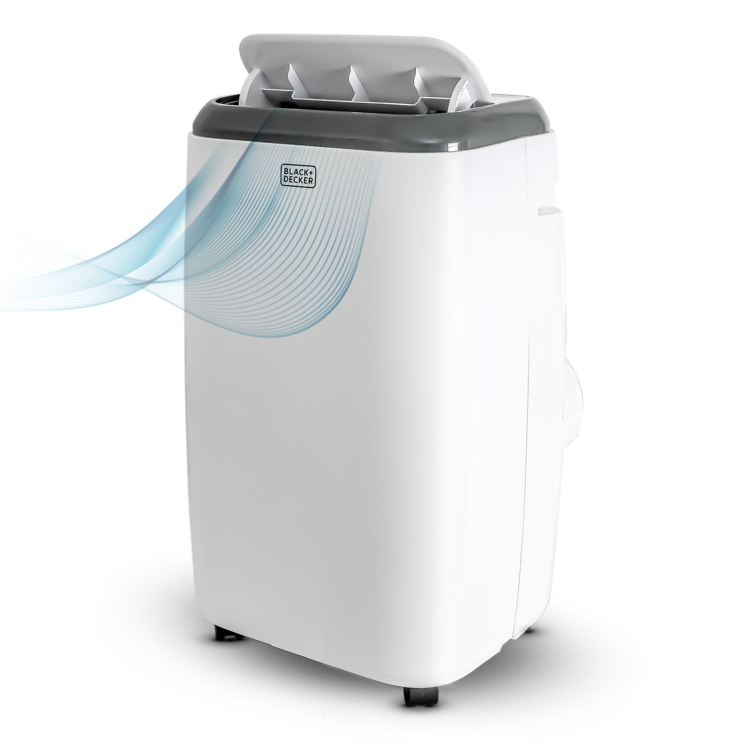 BLACK+DECKER 6000-BTU DOE (115-Volt) White Vented Portable Air Conditioner with Remote Cools 250-sq ft BPP06WTB