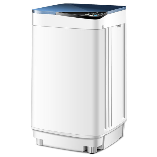 Costway Extra small Top-Load Washer ( White,blue )