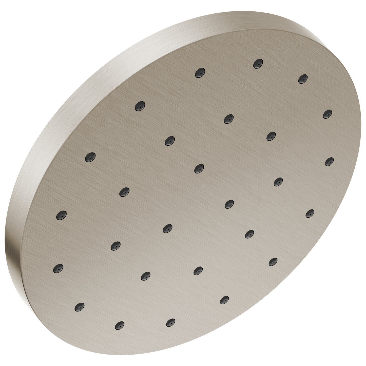 Delta 1.0 -Spray Lumicoat Stainless 12-in Round Fixed Rain Shower Head 1.75 GPM