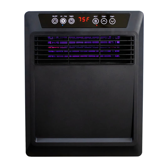 Hearth & Home Dynamics Up to 1500-Watt Mica Panel Cabinet Indoor Electric Space Heater with Thermostat and Remote Included UV1500