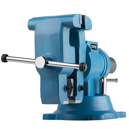 Capri Tools 6-in Ductile Iron Bench Vise, 9000 lbs. Clamping Force, 4.2-in Throat Depth CP10519W