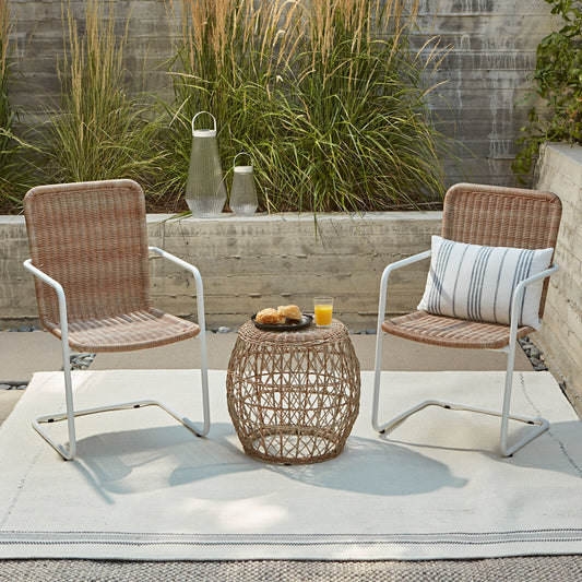 Haven Way Bar Harbor 3 -Piece Wicker Patio Conversation Set