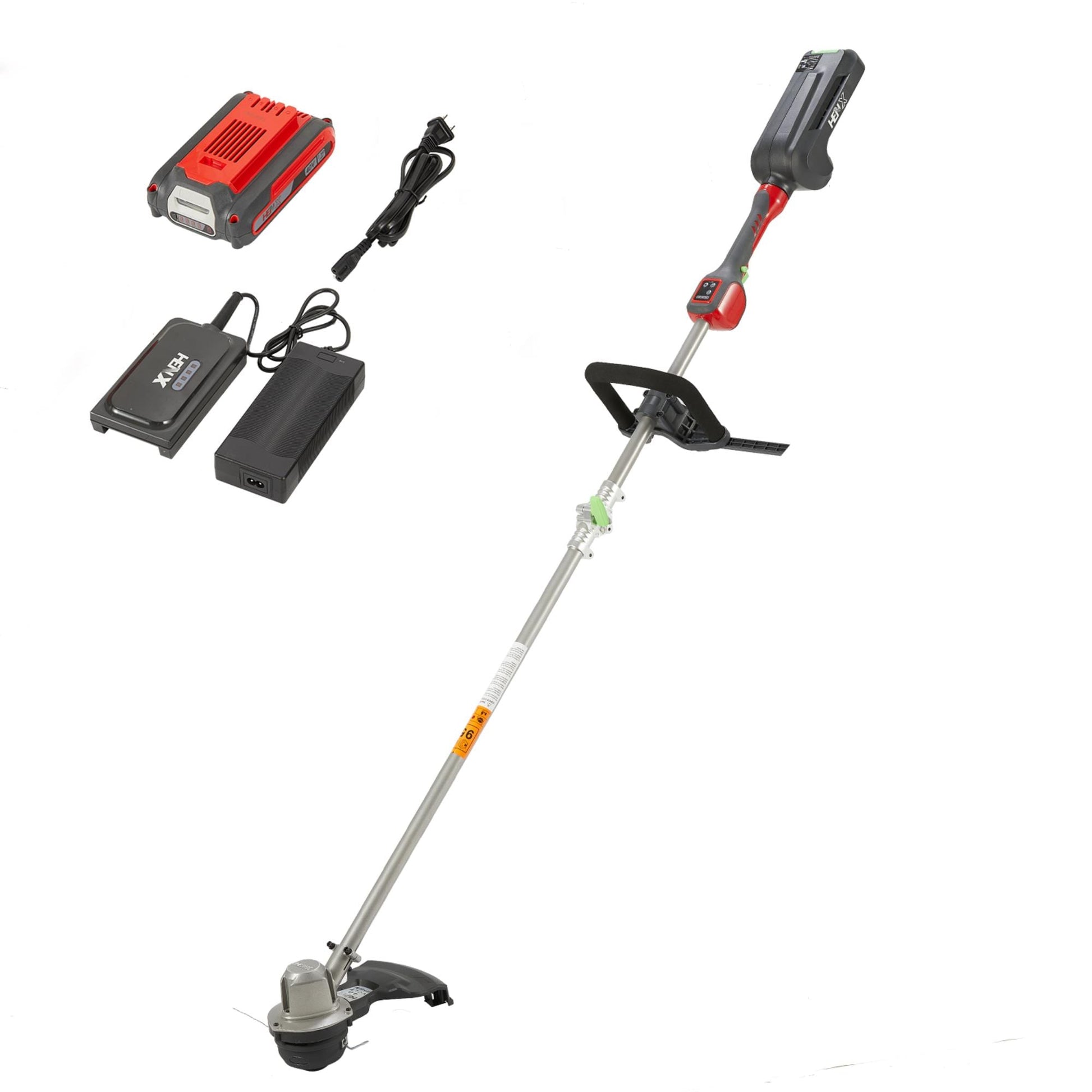 Henx 40-volt 14-in Straight Shaft Battery String Trimmer 2.5 Ah (Battery and Charger Included) A40DCZ350B01