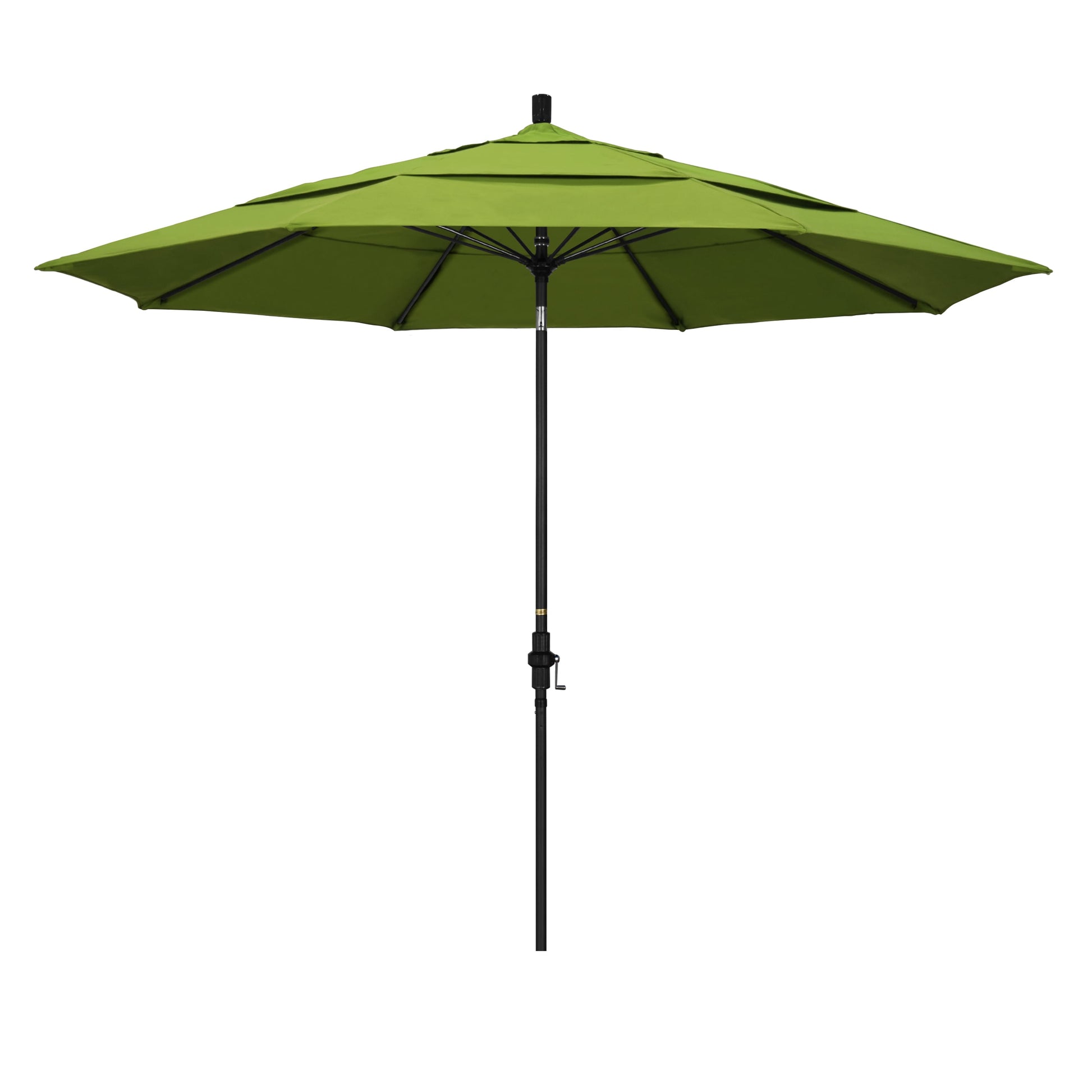 California Umbrella 11-ft Aluminum Green Auto-tilt Market Patio Umbrella