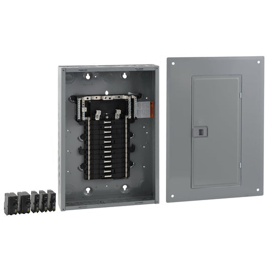 Square D QO 125-Amp 24-Spaces 24-Circuit Indoor Convertible Main Lug Plug-on Neutral Load Center (Value Pack) QO24L125PGCVP
