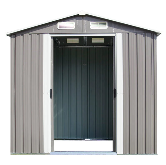 VEIKOUS 4-Feet x 6-Feet Galvanized steel Storage Shed