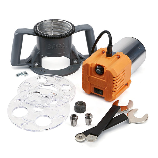 BORA 1/4-in and 1/2-in 15-Amp 3.25-HP Variable Speed Fixed Corded Router PM-6250