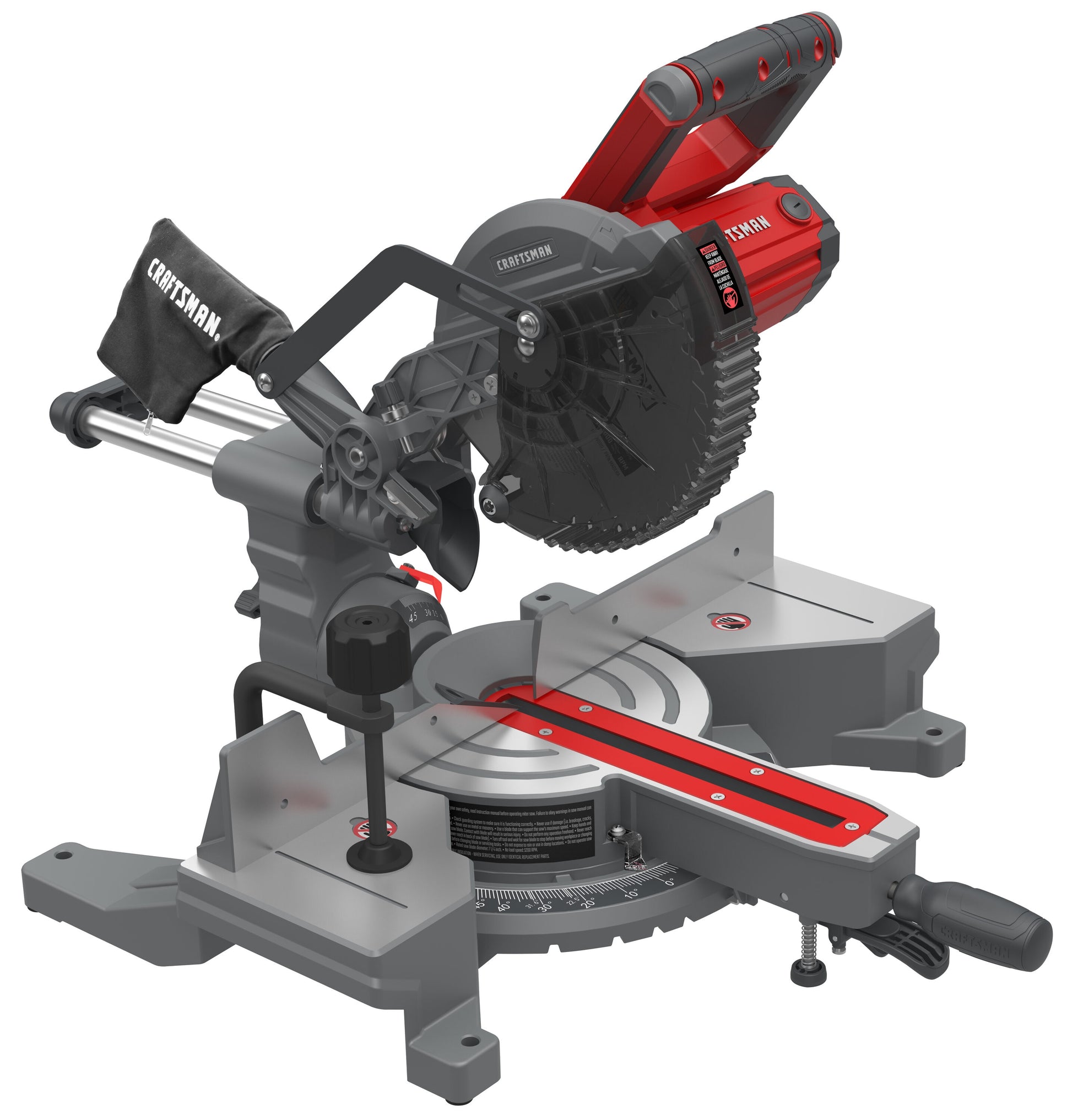 CRAFTSMAN 7-1/4-in 9-Amp Single Bevel Sliding Compound Corded Miter Saw CMXEMAX69434504