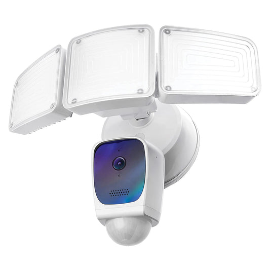 Home Zone Security Outdoor 1-Camera Hardwired Floodlight Micro Sd (Included) Security Camera System TSRTES00941G