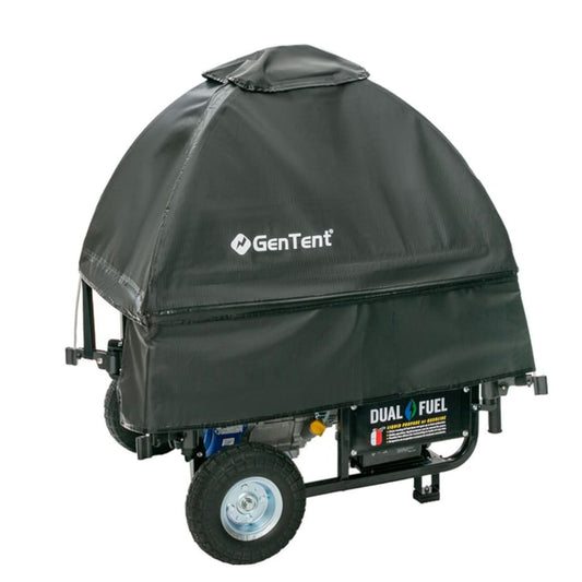 GenTent Universal Kit (Standard, Black) For Open Frame Generators Generator Cover GTOPFUASBK