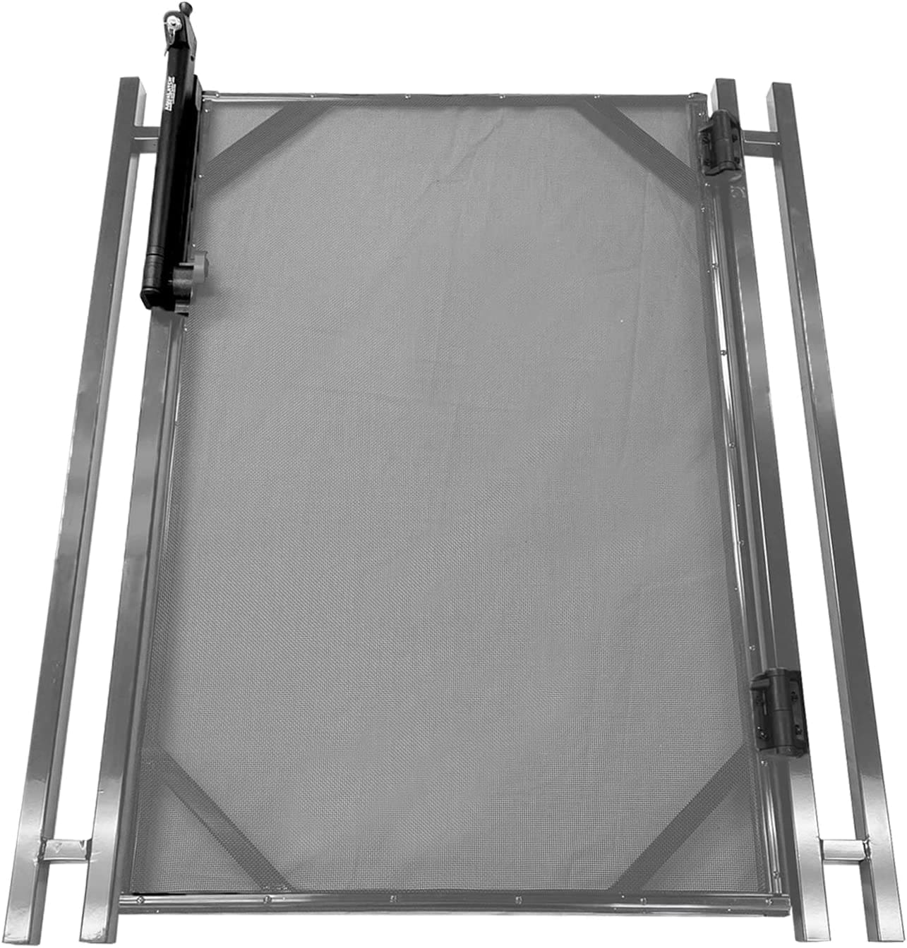 WaterWarden Aluminum Mesh Pool Safety Barrier Gate Gray ( 2.5-ft x 4-ft )