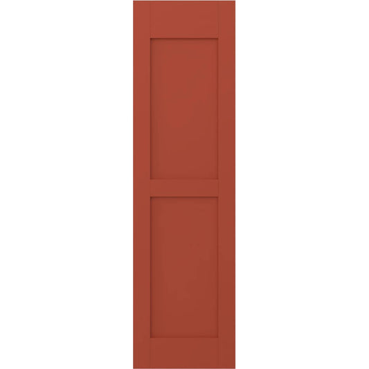 Ekena Millwork 15-in W x 59-in H Colorful Leaves Paintable/Stainable Flat panel Wood Exterior Shutters ( 2 -Pack )