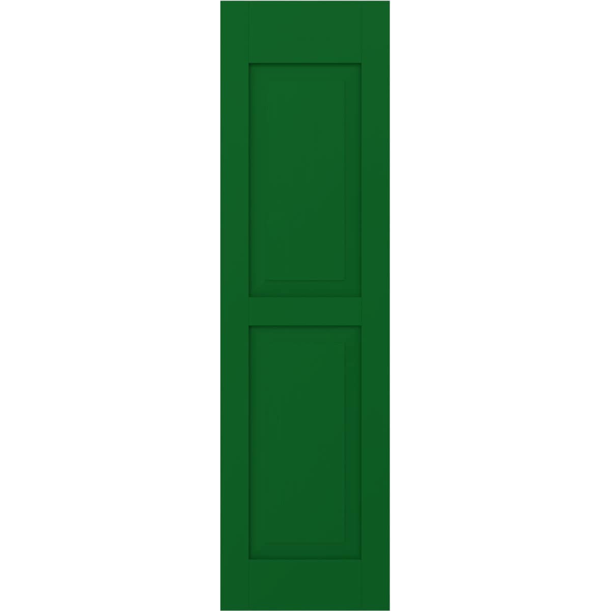 Ekena Millwork 18-in W x 53-in H Viridian Green Raised panel Wood Exterior Shutters ( 2 -Pack )
