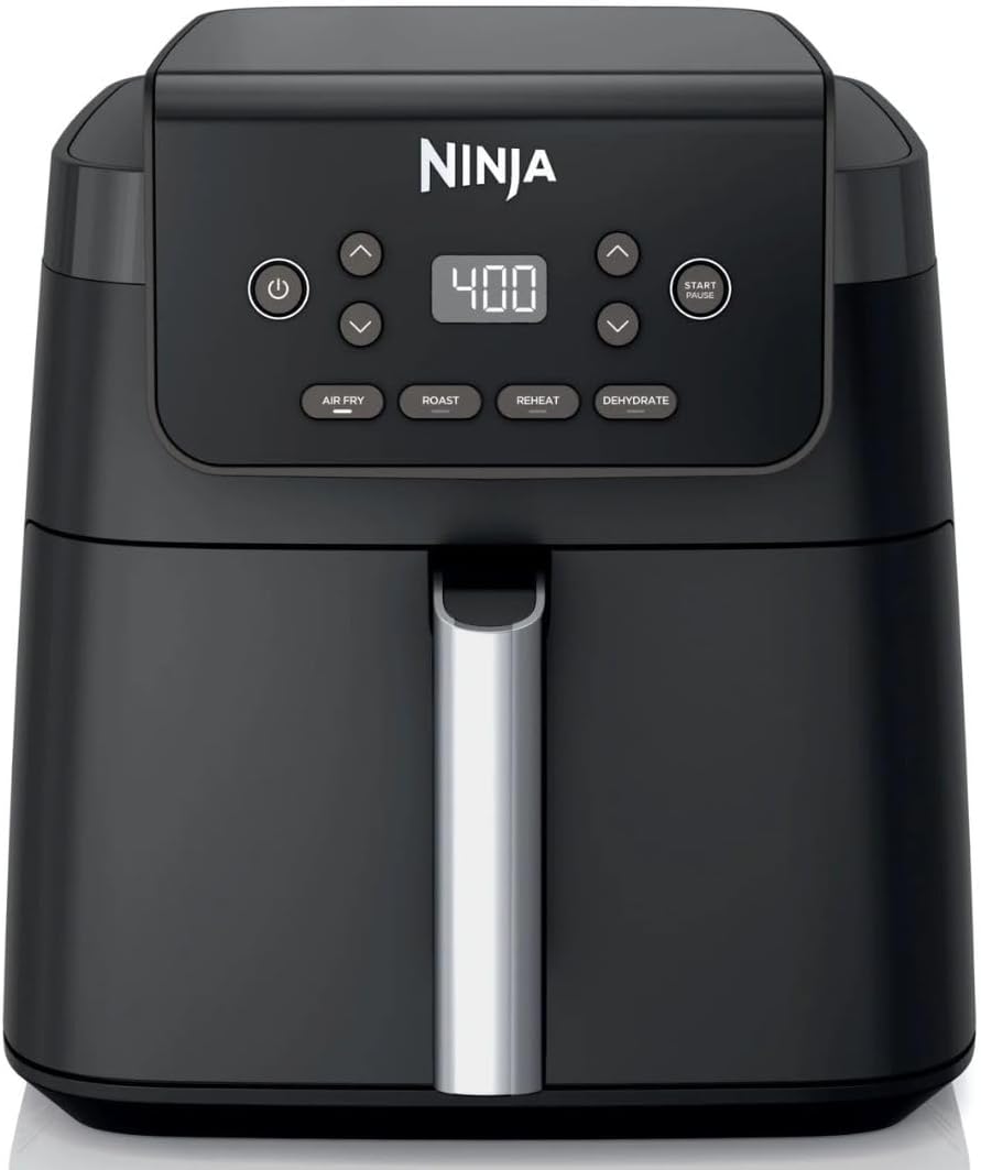 Ninja Air Fryer Pro XL 6-in-1, 6.5-Qt Capacity, 450°F MaxCrisp Technology, Nonstick Basket with Crisper Plate, 1750W, Dishwasher-Safe Cleanup. (BLACK)