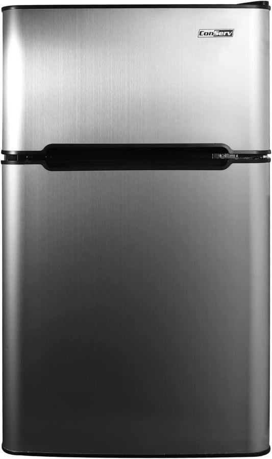 Equator Advanced Appliances Conserv 19" STAINLESS Compact 2 Door Mini Refrigerator 3cf Reversible Door 110V