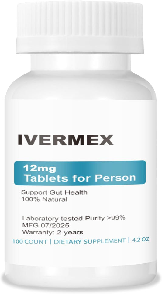 IVERMET Tablets for Person – 12 mg,100 Tablets, 99% Purity ，Digestive Supplement