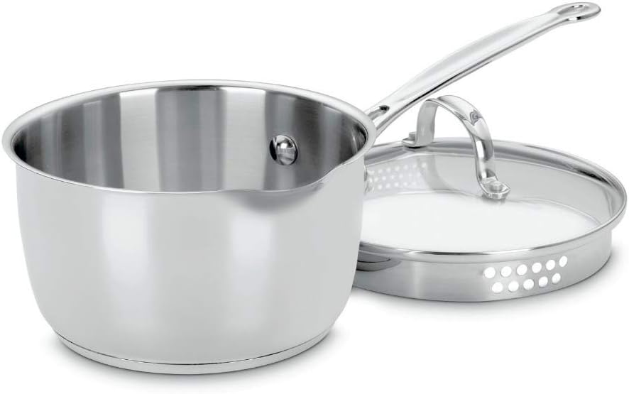Cuisinart 719-18P Chef's Classic Stainless 2-Quart Saucepan with Cover,Silver