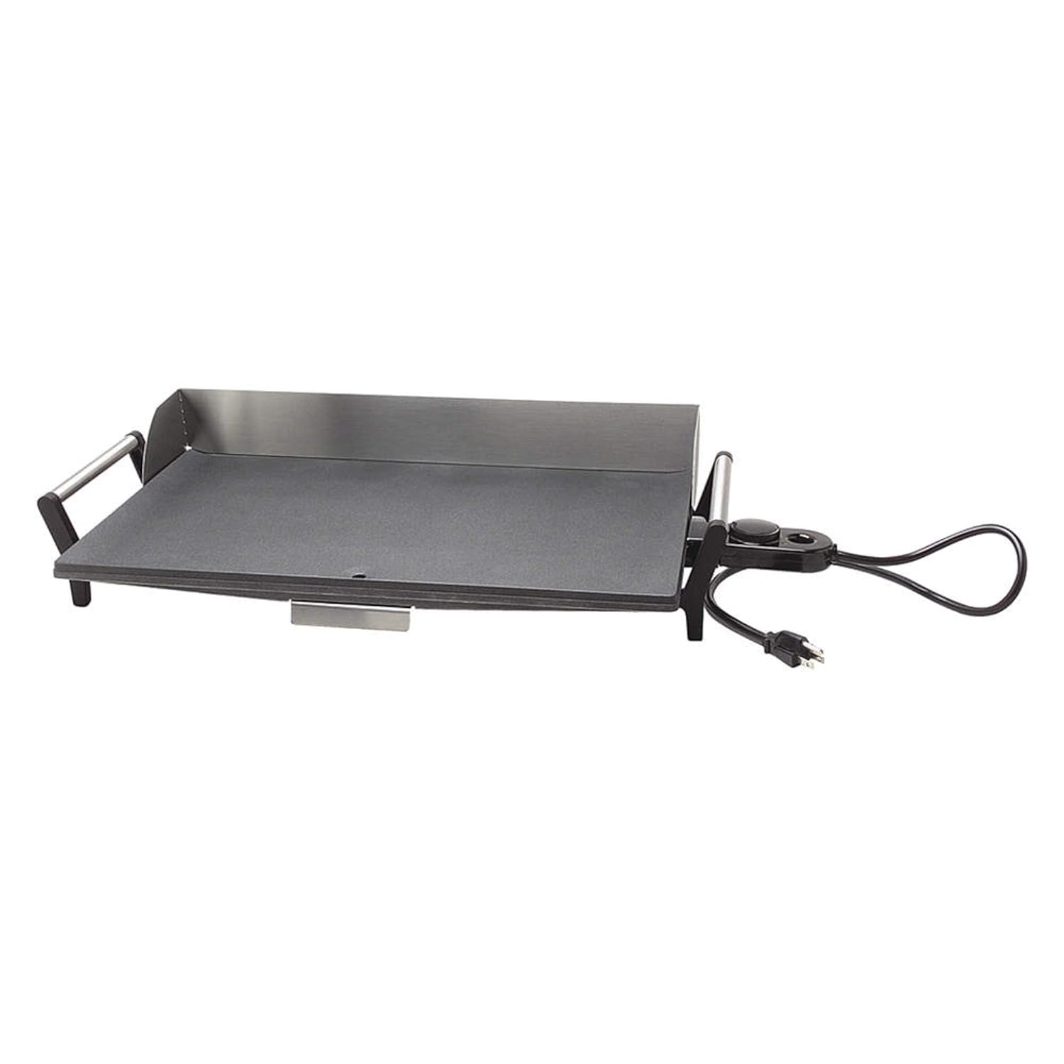 Cadco Griddle, Electric, 21'' x 12'' Cast Grill Area, Charcoal Grey