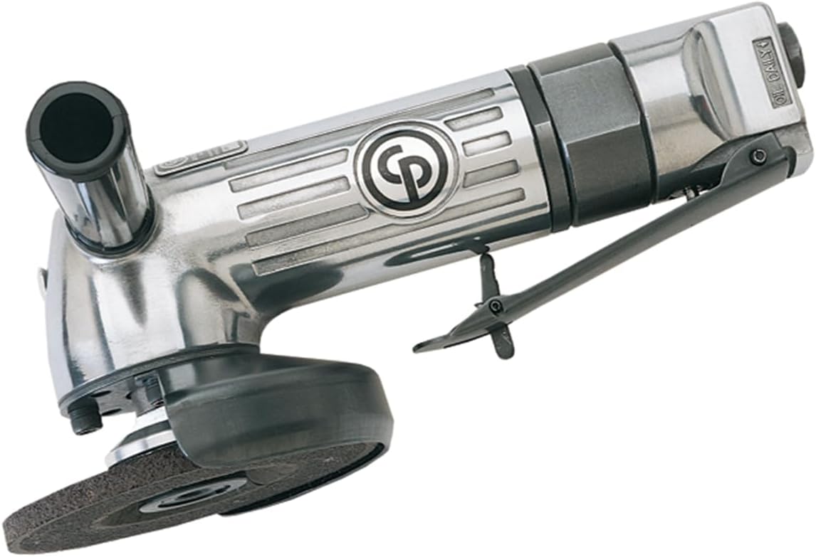 Chicago Pneumatic CP854 - Air Die Grinder Tool, Welder, Woodworking, Automotive Car Detailing, Stainless Steel Polisher, Heavy Duty, Right Angle Grinder, 4 Inch (100 mm), 0.7 HP \/ 520 W - 13000 RPM, Black