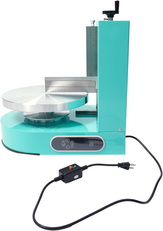 Automatic Cake Spreading Machine, 110V 200W Cake Decorating Machine - 4-12inch Cake - Birthday Cake Cream Smooth Coating Decoration Machine Adjustable Cake Edge Scraper Cake Icing Machine