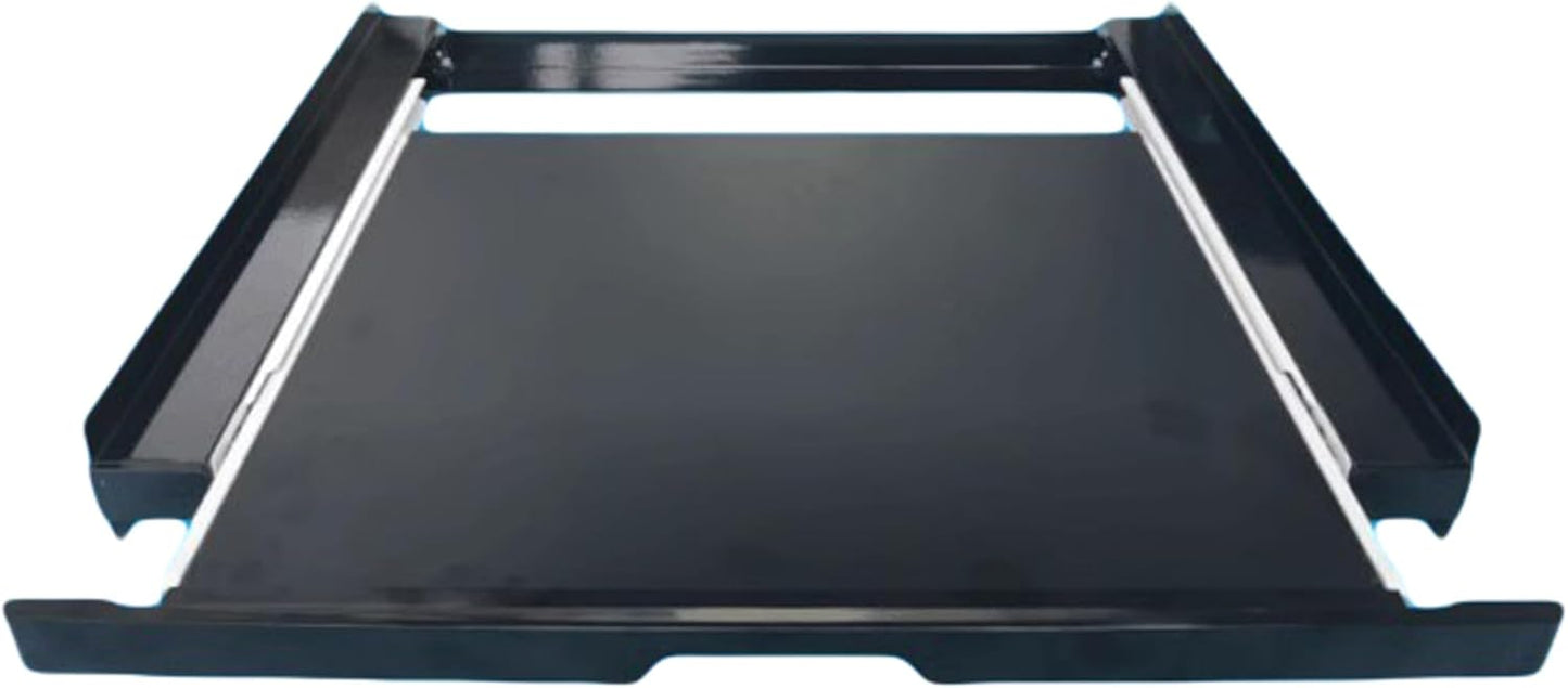 GLGLG Washer Dryer Stacking Kit, Washer Dryer Laundry Stacking kit with Pull Out Shelf Appliance Frame connectors Combination, Space-Saving, Robust, Assembly Required,Black