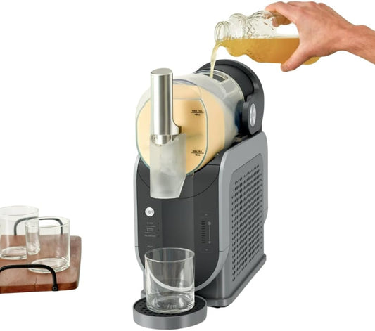 Automatic Frozen Drink Maker, 48 oz Capacity, 12 Blending Functions, Black and Gray