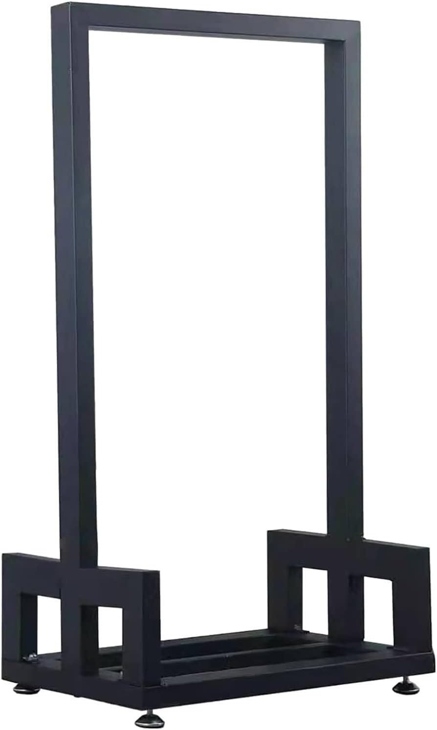 GMWXJKKL Metal Firewood Log Holder Rack, Indoor & Outdoor Fireplace Wood Storage Shelf, Heavy Duty Wood Stand