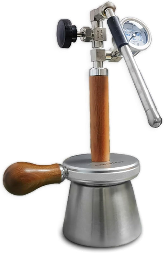 COYEUX Steam Boiling Water Frothing Machine, Milk Frother and Steamer, with 350 Ml Kettle and 3-Hole Steam Nozzle, Pressure Gauge, Adjustable Angle, for Make Milk Foam