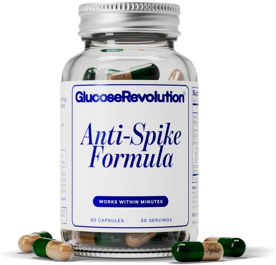 Anti-Spike Formula by The Glucose Goddess - Supports Healthy Blood Sugar Levels Already Within Normal Range, Vegan, Gluten-Free, 60 Capsules (30-Day Supply)