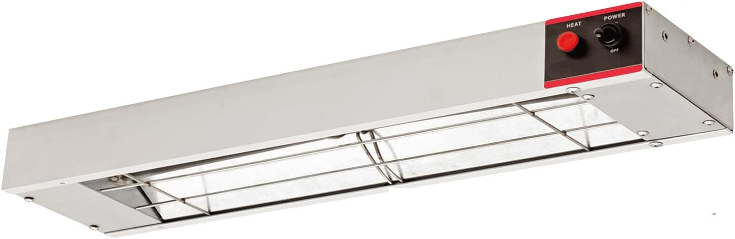 36" Food Heat Lamp Overhead Food Warmer Commerical Infrared Strip Heater with Plug and Chains,120V,500 Watts (36 Inch)