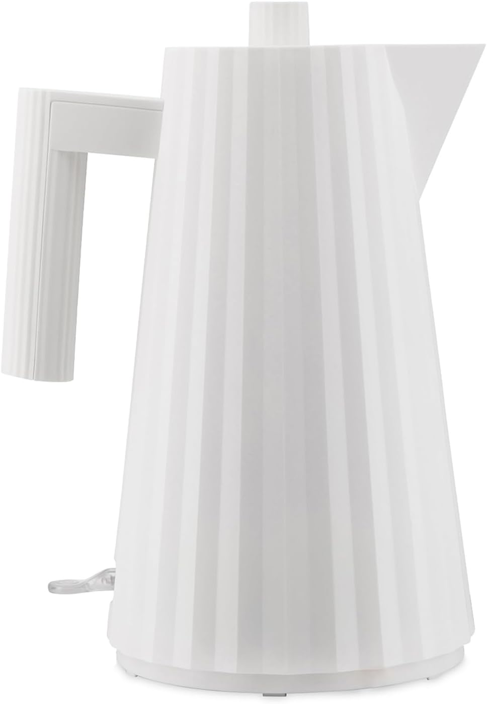 Alessi Plissé MDL06 W – Electric Kettle Design, Thermoplastic Resin, European Plug 2400 W, 170 cl, White