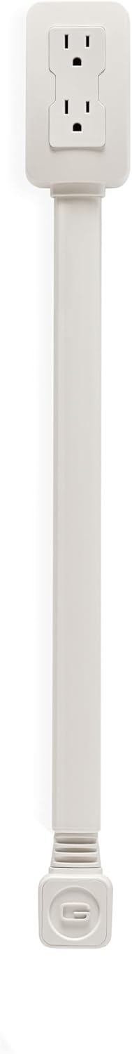 Electrical Outlet Extender. Access Hard-to-Reach Outlets! Features USB-A, USB-C, and 2 AC Outlets, Extends 22"-34", Rotates 180°. Use Behind Couches, Nightstands, Desks, and More.