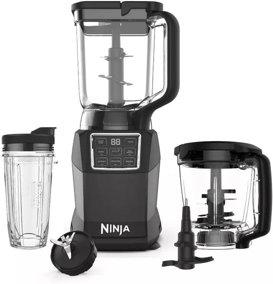 Ninja Kitchen System with Auto-iQ Boost™ – High-Performance Blending and Nutrient Extraction – 72 oz. Total Crushing Pitcher, 5-Cup Processor Bowl, 24 oz. Nutri Ninja Cup