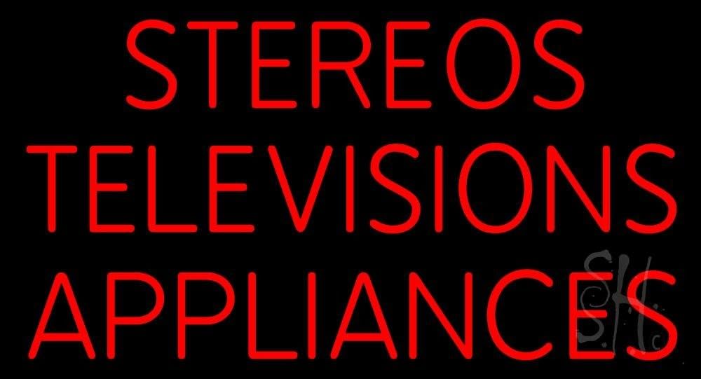 Stereos Televisions Appliances Neon Sign 20" Tall x 37" Wide x 3" Deep