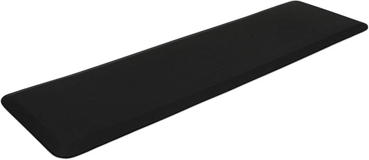 NewLife by GelPro Anti-Fatigue Nonslip 1\/2" Thick Hard Floor Utility Mat for Garage, Patio and Kitchen, 20" x 72", Leather Grain Black