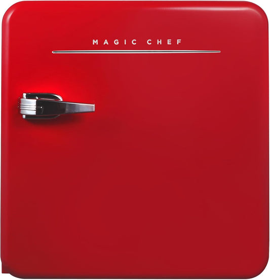 Magic Chef 1.6 cu. ft. Retro Mini Refrigerator in Red, Without Freezer