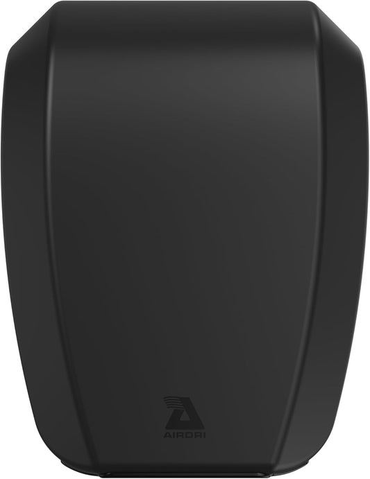 Airdri CompactDRI Automatic Hand Dryer - 1.0kW Low Noise Motor - 15-Second Dry Time - 70dBa Noise Output - ADA Compliant - Ideal for Commercial Spaces and Public Facilities - Black